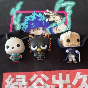 My Hero Academia Anime LOT: 2 Youth Large Tees and 3 Figures! One Low Price!